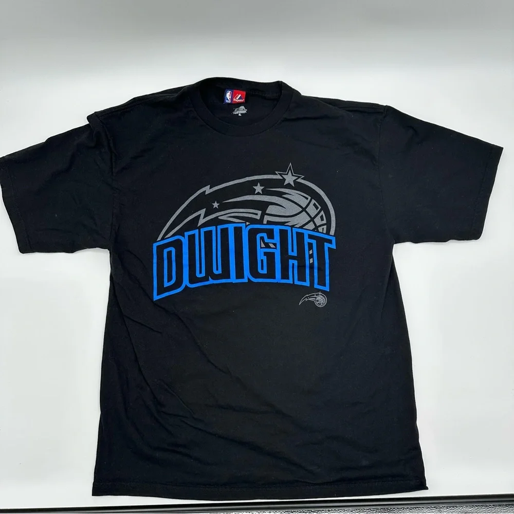 Majestic 2000s Men’s XL Dwight Howard Orlando Magic Graphic T-shirt Back Hit NBA
